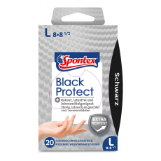 Black Protect x20, roz. L, rękawice jednorazowe