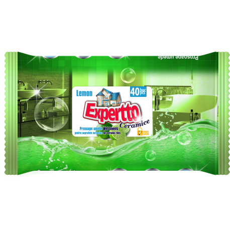 Ściereczki nawilżane dom lemon Expertto 40 szt.